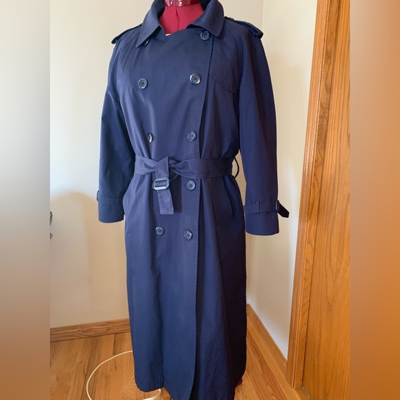 London Fog Jackets & Blazers - Navy all weather Trench coat